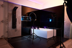 Tecnología de transmisión en estudio webcam certificado